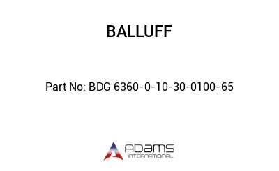 BDG 6360-0-10-30-0100-65									