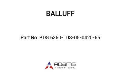 BDG 6360-10S-05-0420-65									