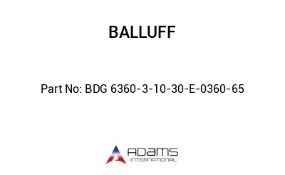 BDG 6360-3-10-30-E-0360-65									